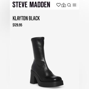 Steve Madden Klayton Black Boots